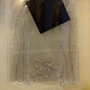 NIB Stella & Dot 30” Faceted Ball Chain Silver